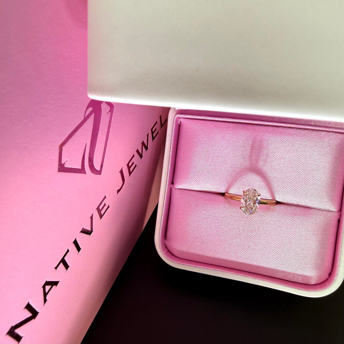 1.5ct Oval Cut Lab Grown Diamond IGI Certified 14K Yellow Solitaire Gold Engagement Ring