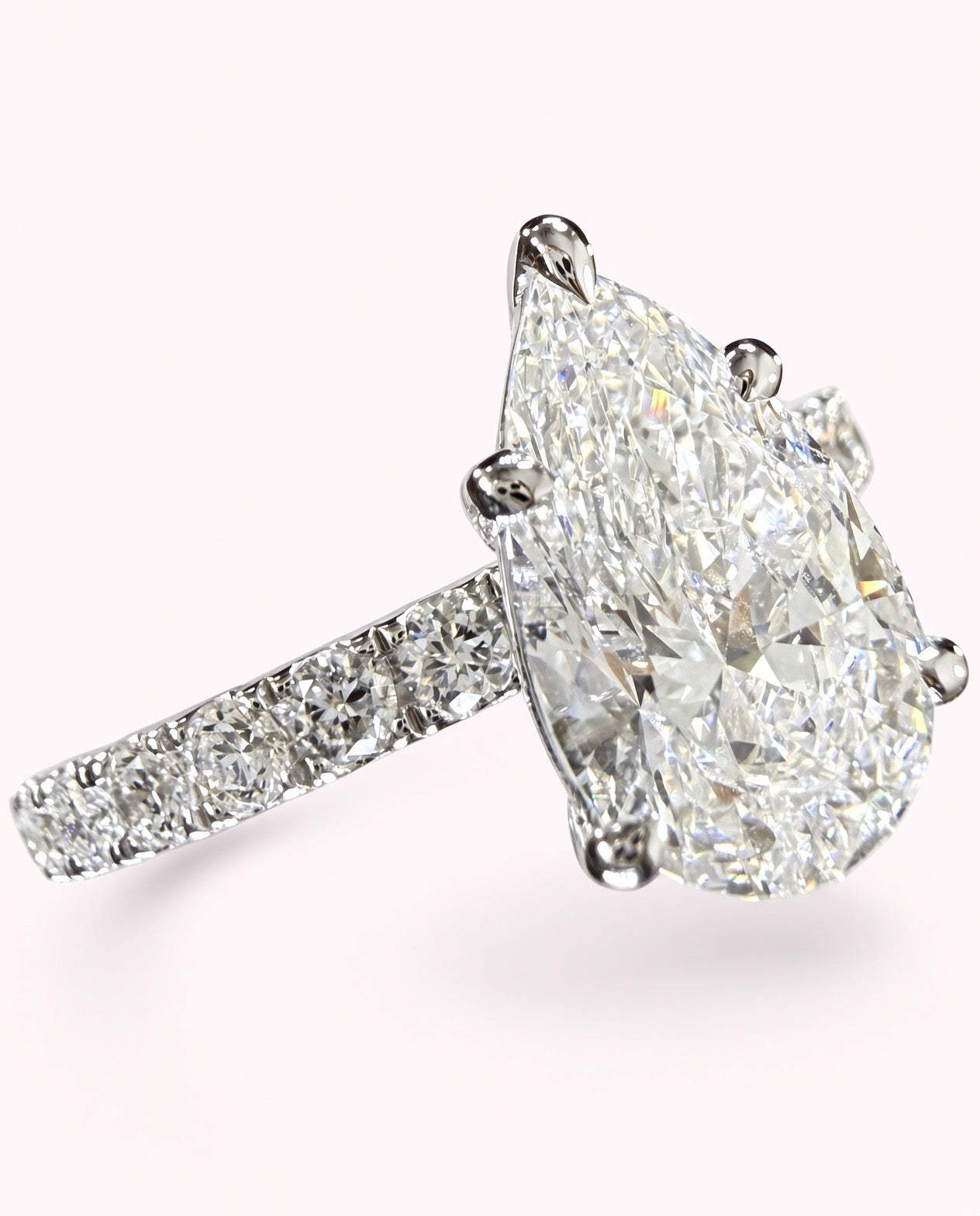 2.25ct Pear Cut Diamond Engagement Ring
